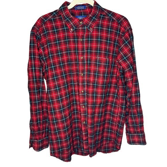 Pendleton Sir Pendleton Authentic O'Neill Tartan Flannel Plaid Button Down Sz L - Picture 3 of 5